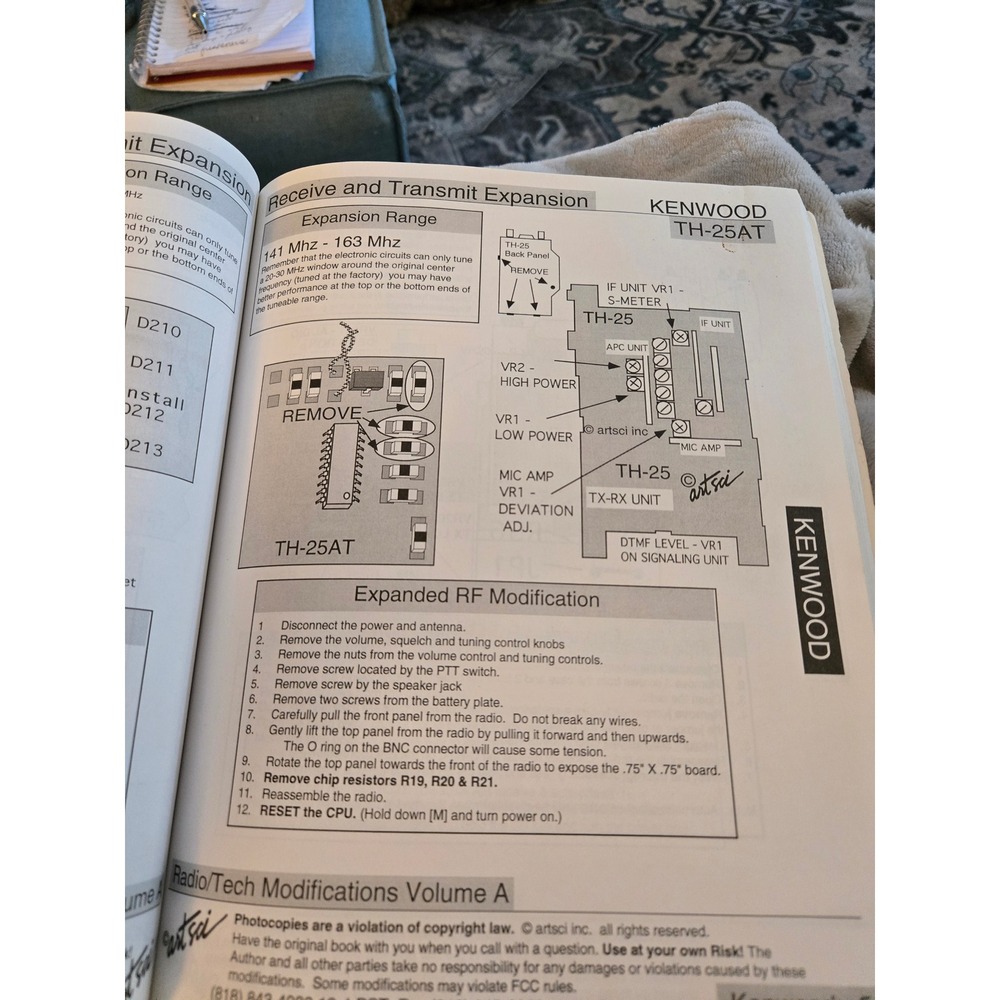 Radio Tech Modifications & Alignment Controls Edition 9A ICOM Kenwood Scanners - Picture 5 of 9